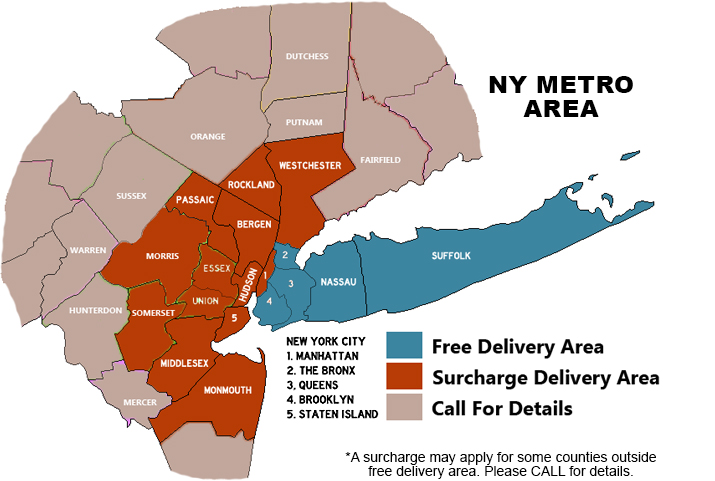 delivery to new york metro area